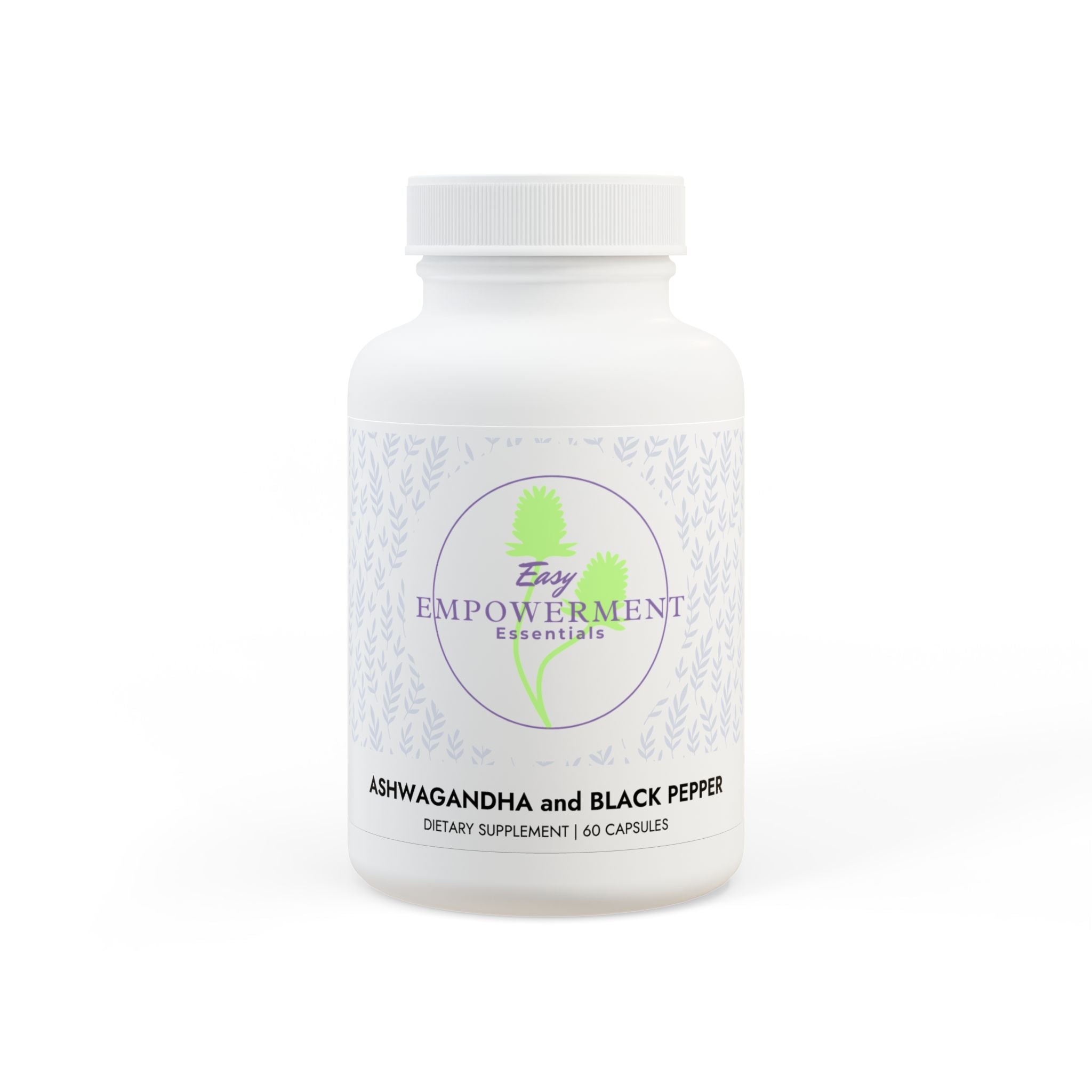 Ashwagandha and Black Pepper Supplement (60 capsules)