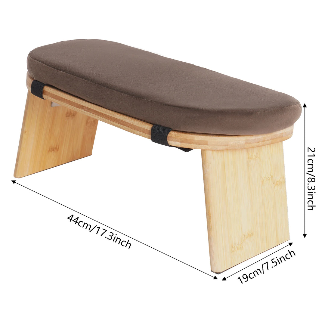 Meditation Bench, Foldable& Ergonomic Meditation Stool, Foldable Kneeling Meditation Bench For Seiza, Lotus, and Cross-legged