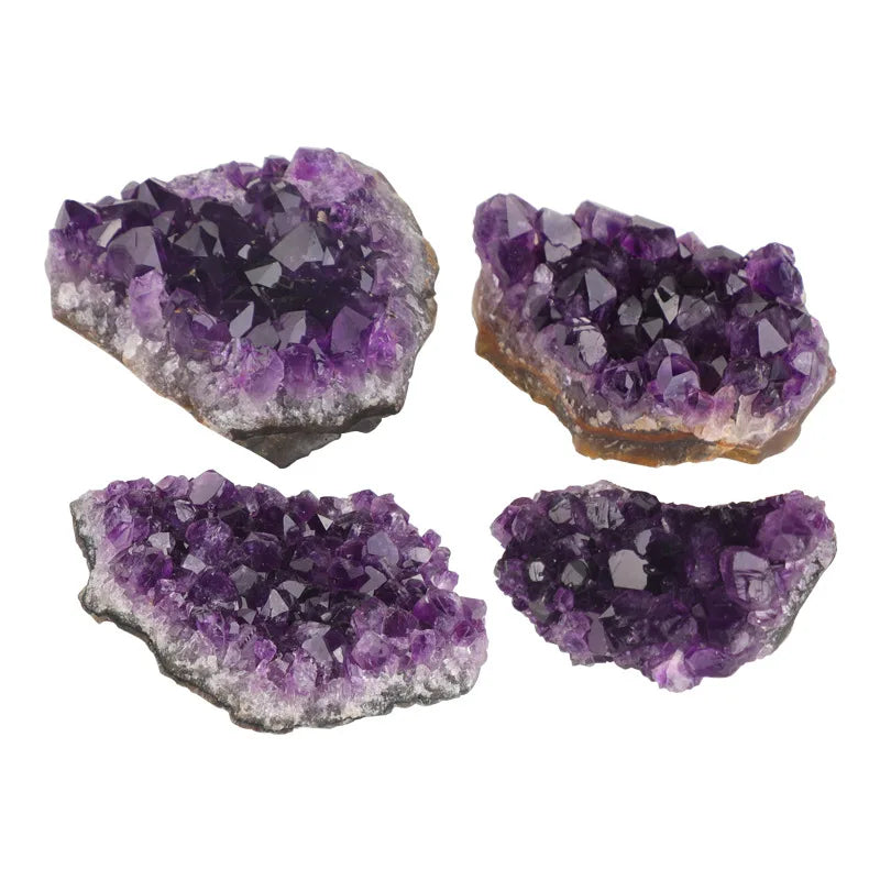 Natural Amethyst Geode Quartz Crystal Point – Healing Mineral Stone for Energy & Home Decor (30–50mm)