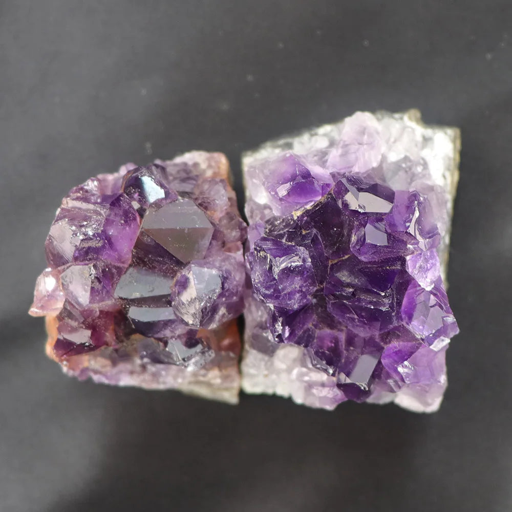 Natural Amethyst Geode Quartz Crystal Point – Healing Mineral Stone for Energy & Home Decor (30–50mm)