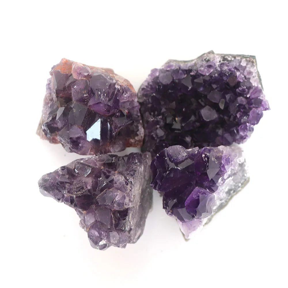 Natural Amethyst Geode Quartz Crystal Point – Healing Mineral Stone for Energy & Home Decor (30–50mm)