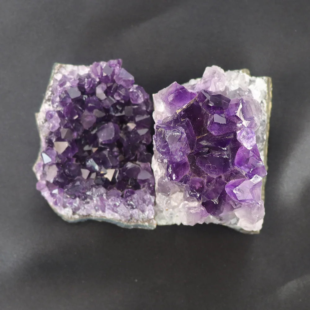 Natural Amethyst Geode Quartz Crystal Point – Healing Mineral Stone for Energy & Home Decor (30–50mm)
