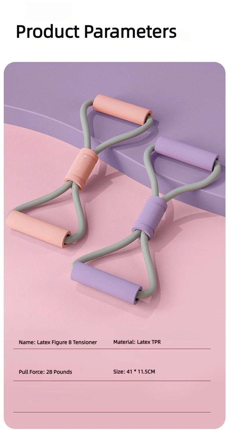 8-Tube Tensioner Yoga Band – Multi-Function Exercise Resistance Band