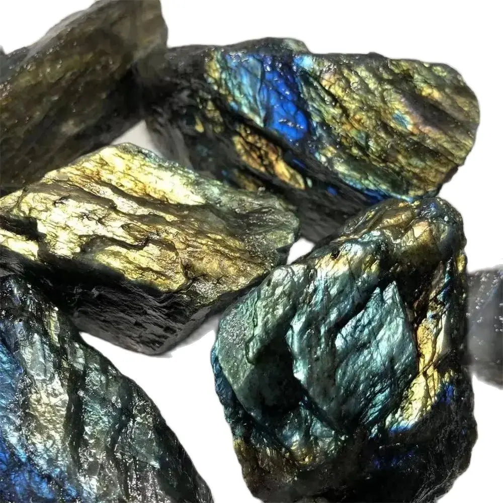 Natural Labradorite Raw Stone – Healing Crystal Mineral Specimen & Decorative Stone