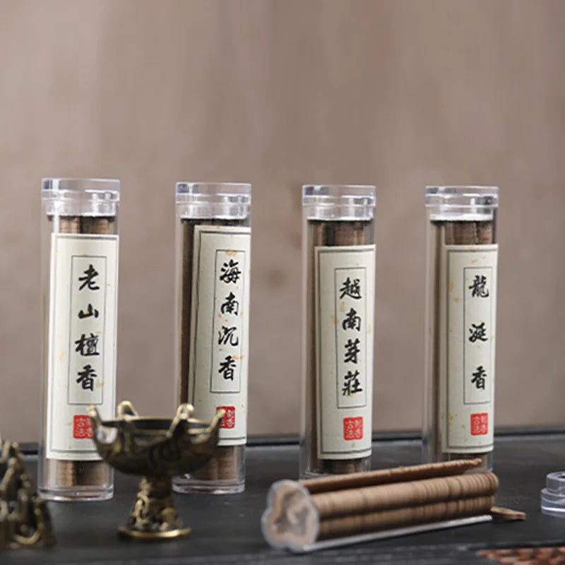 Xiangyun Non-Stick Pan Fragrance Set – 42pcs Agarwood & Sandalwood with Alloy Incense Burner