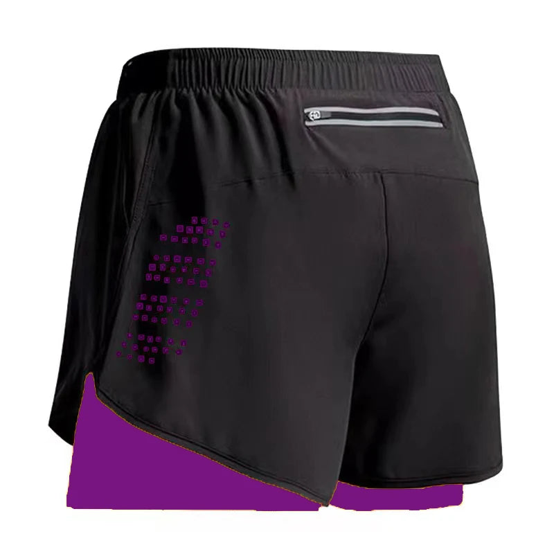 Men’s 2-in-1 Quick-Dry Running & Gym Shorts – Summer Workout