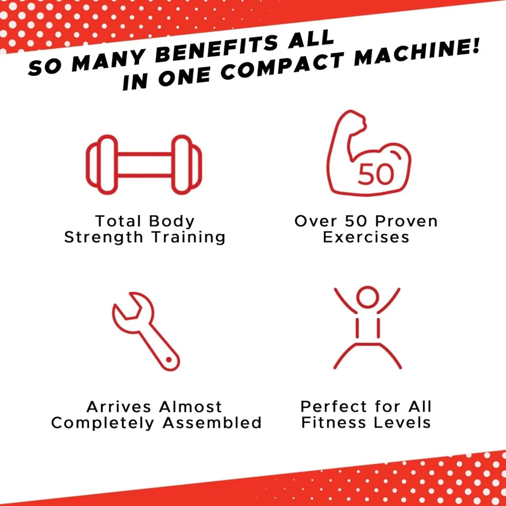 Compact Home Gym Fitness Equipment – Versatile Workout System