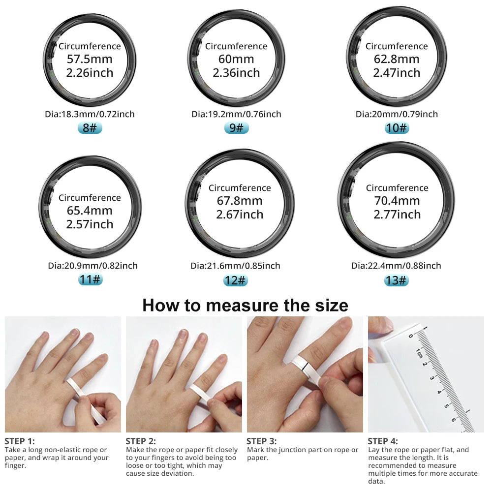 COLMI R09 Smart Ring – Health & Sleep Monitor with Charging Case