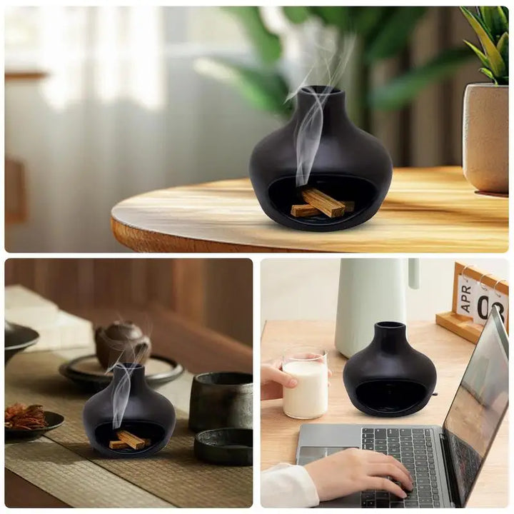 Peruvian Sacred Wood Burning Tray Sacred Wood Tray elegant design Cone Incense Burner Ash Catcher Yoga Meditation Zen Decoration