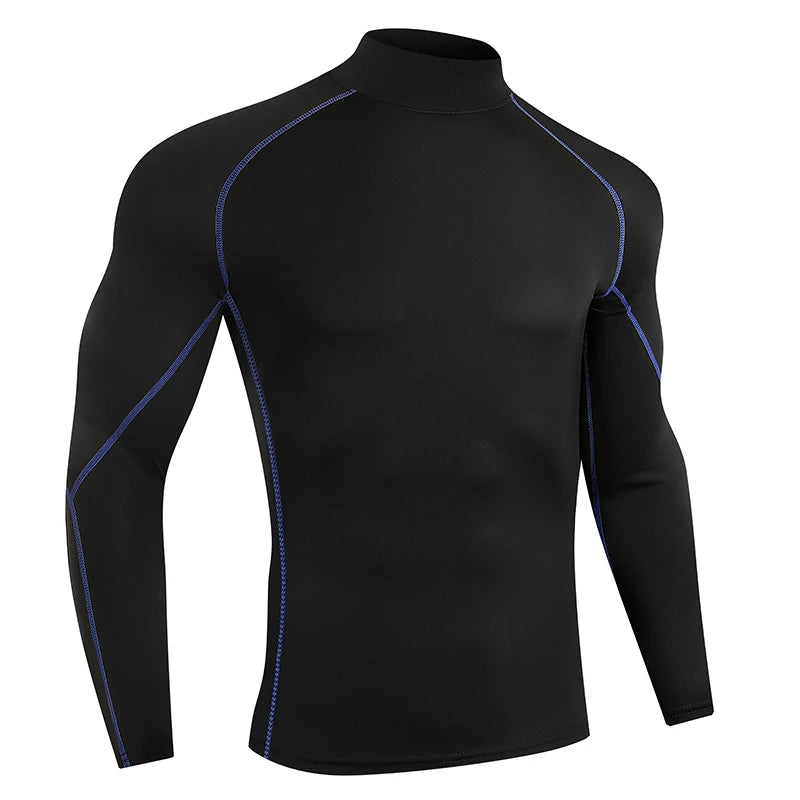 Men’s Quick-Dry Compression Long Sleeve Sports Shirt – Gym & Running