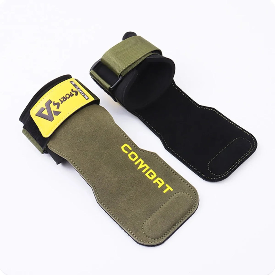 Professional Cowhide Gym Gloves & Lifting Pads – 1 Pair