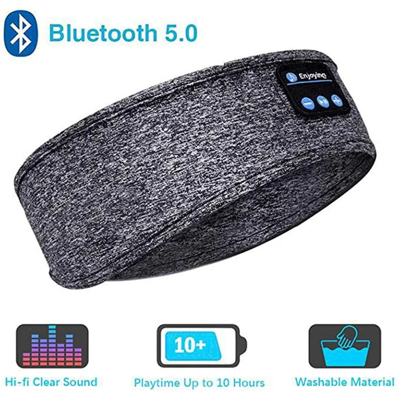 Bluetooth Headband Headphones – Wireless Sports & Sleep Eye Mask
