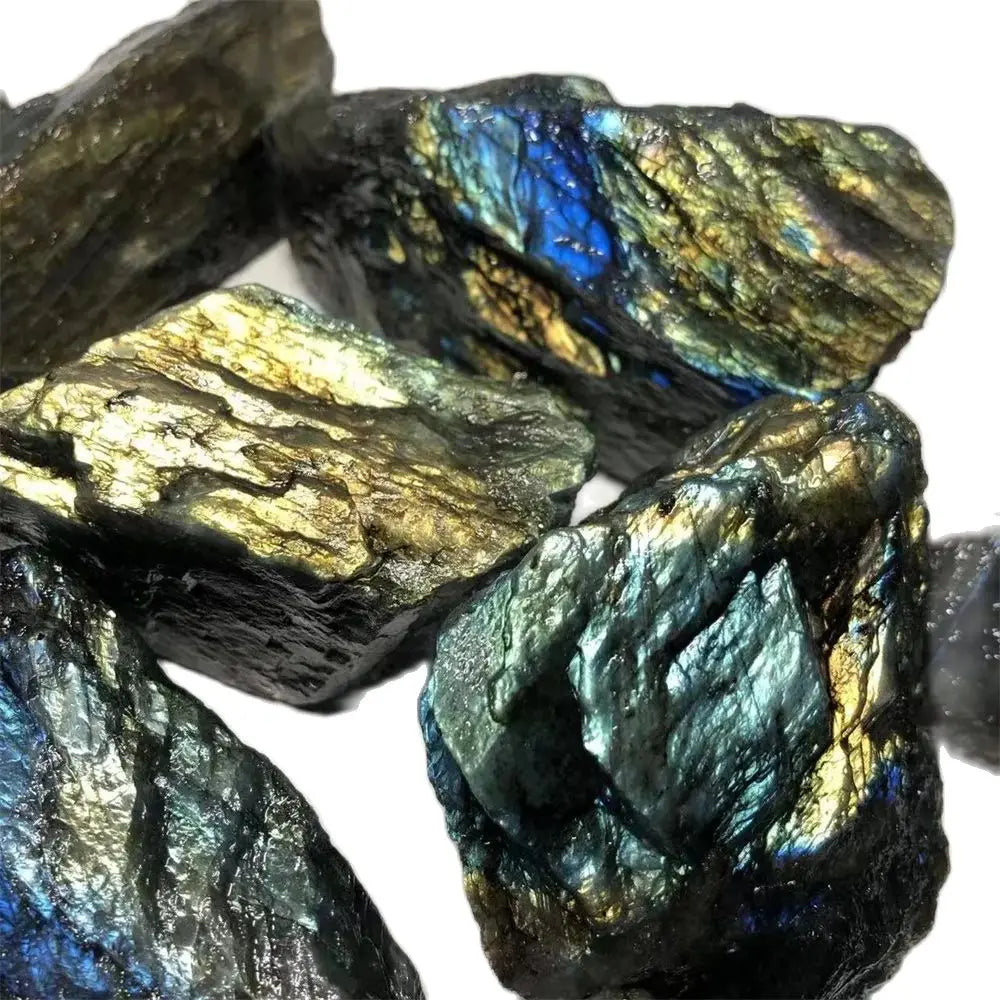 Natural Labradorite Raw Stone – Healing Crystal Mineral Specimen & Decorative Stone