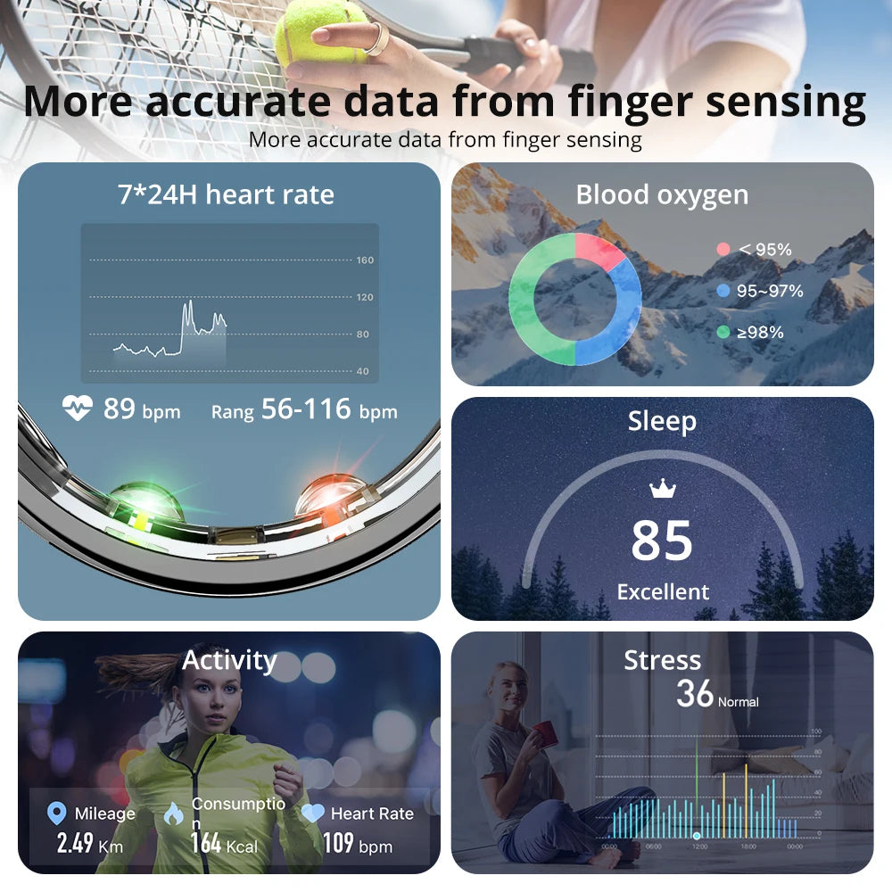 COLMI R10 Smart Ring – Health & Sleep Monitor, 5ATM Waterproof