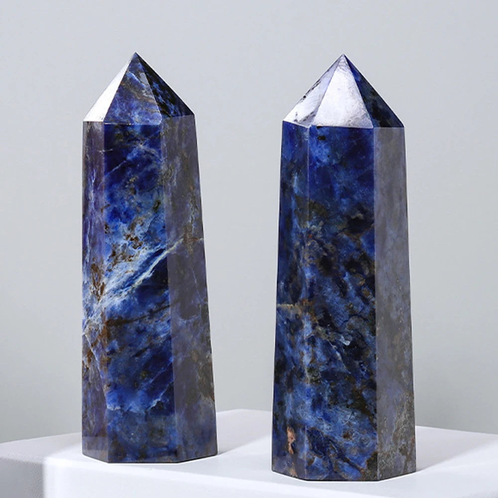 Natural Crystal Point Wand – Rose Quartz & Amethyst Healing Stones for Witchcraft, Decoration & Meditation