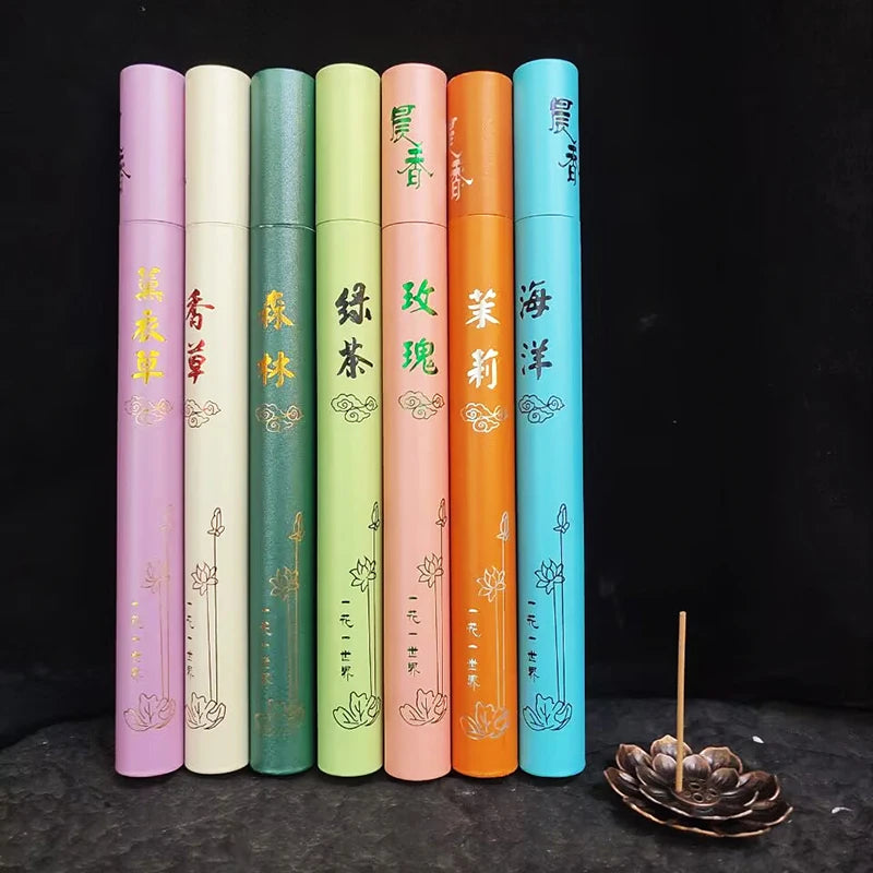 40 Sticks Natural Sandalwood Incense – Aromatherapy & Home Fragrance Pot