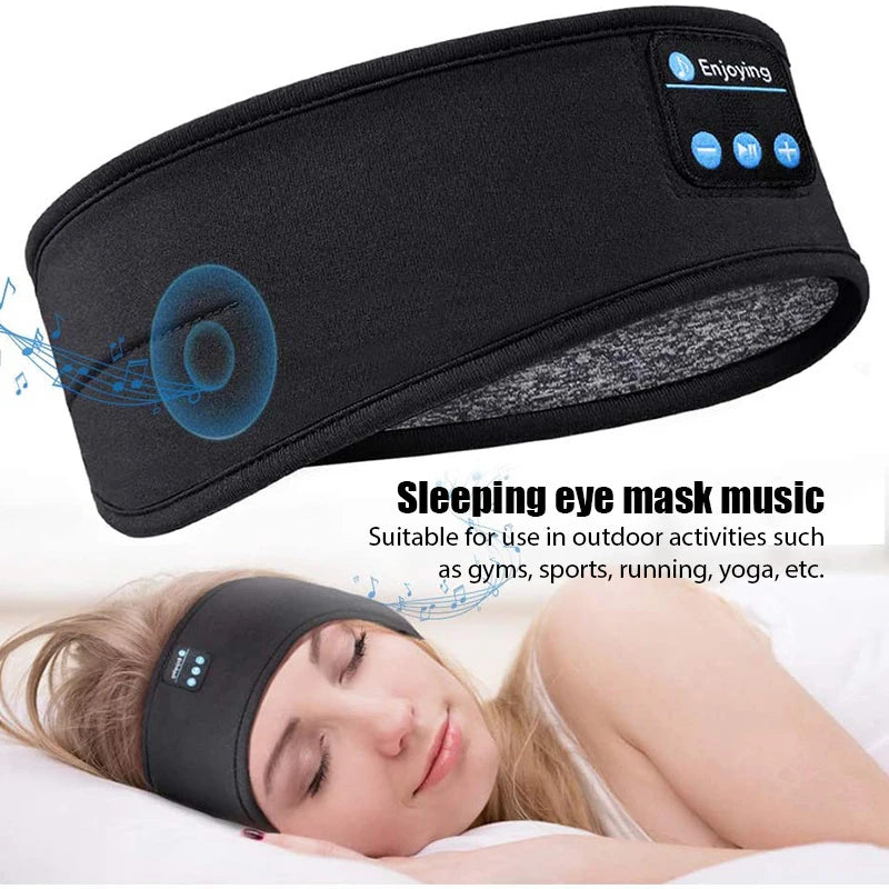 Bluetooth Headband Headphones – Wireless Sports & Sleep Eye Mask