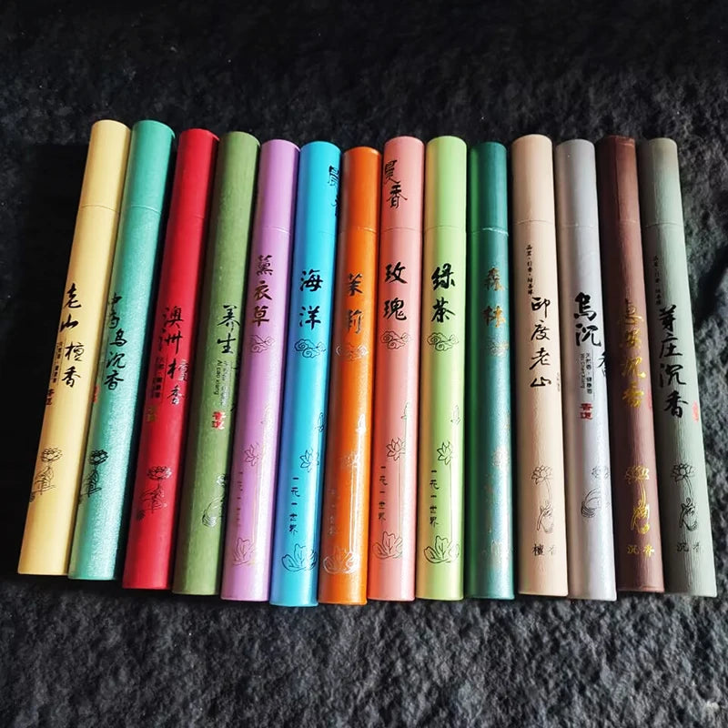 40 Sticks Natural Sandalwood Incense – Aromatherapy & Home Fragrance Pot