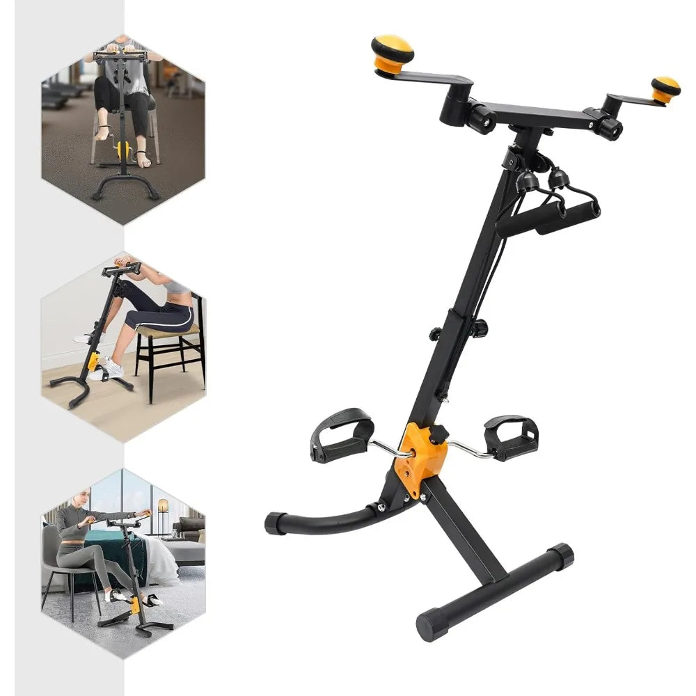 Foldable Pedal Exerciser Bike – Adjustable Home Rehab Fitness