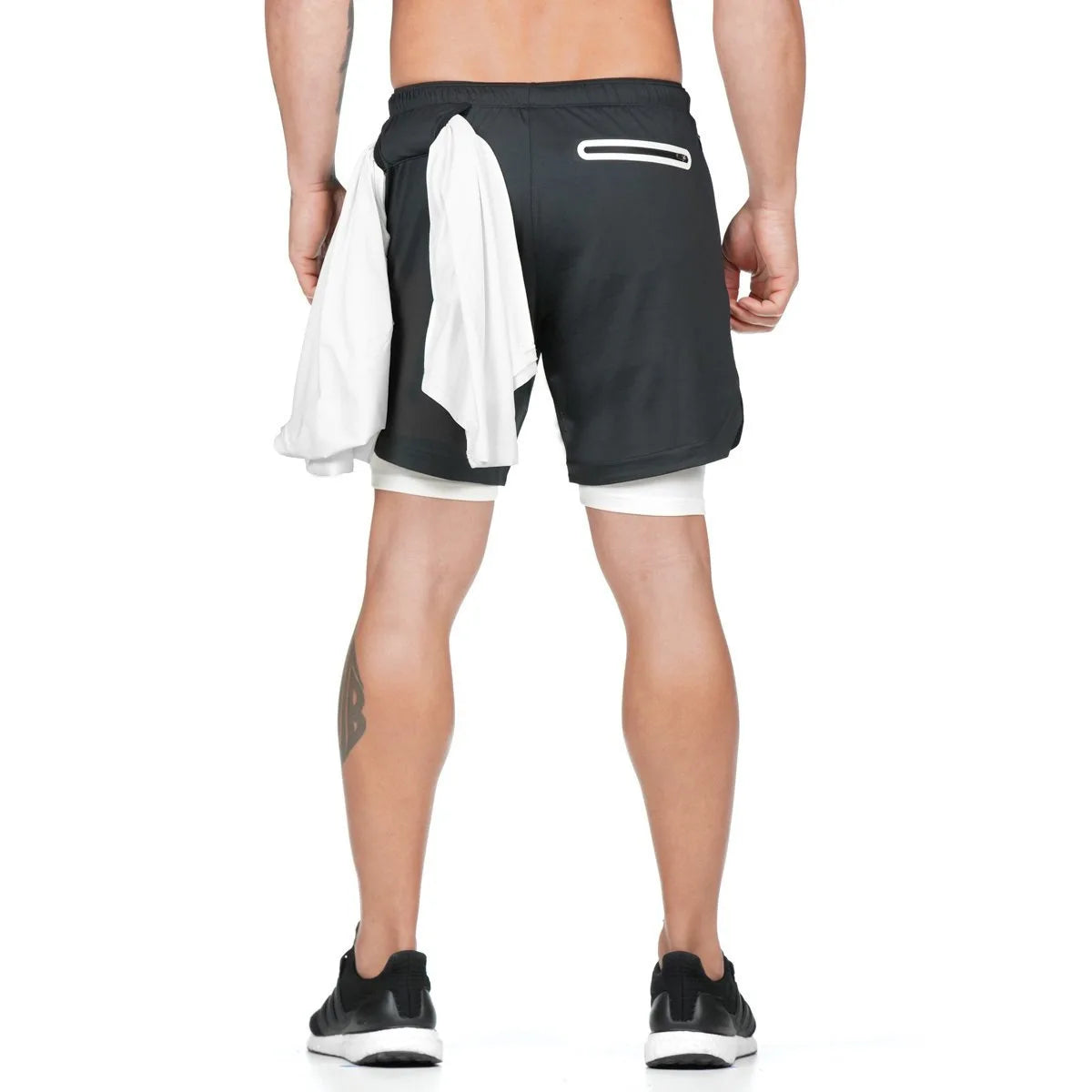 Men’s Camo 2-in-1 Running & Gym Shorts – Quick-Dry