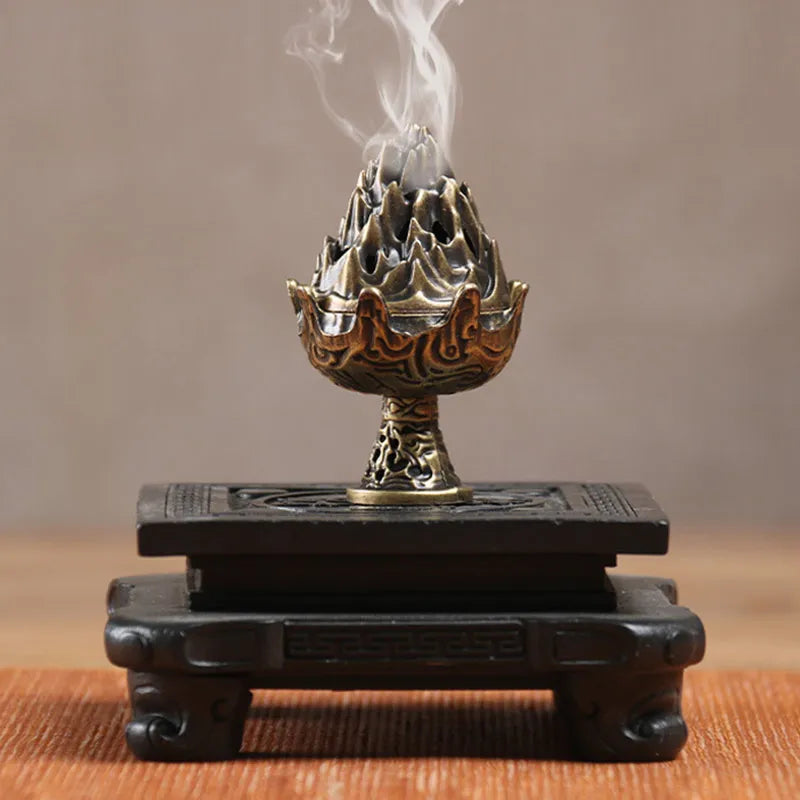 Xiangyun Non-Stick Pan Fragrance Set – 42pcs Agarwood & Sandalwood with Alloy Incense Burner