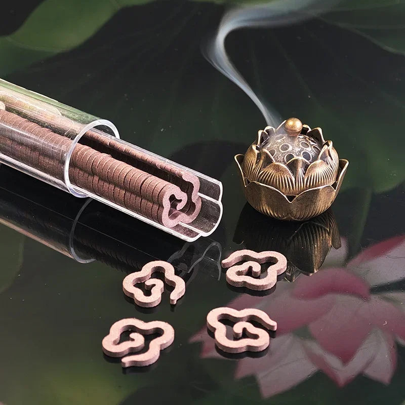 Xiangyun Non-Stick Pan Fragrance Set – 42pcs Agarwood & Sandalwood with Alloy Incense Burner