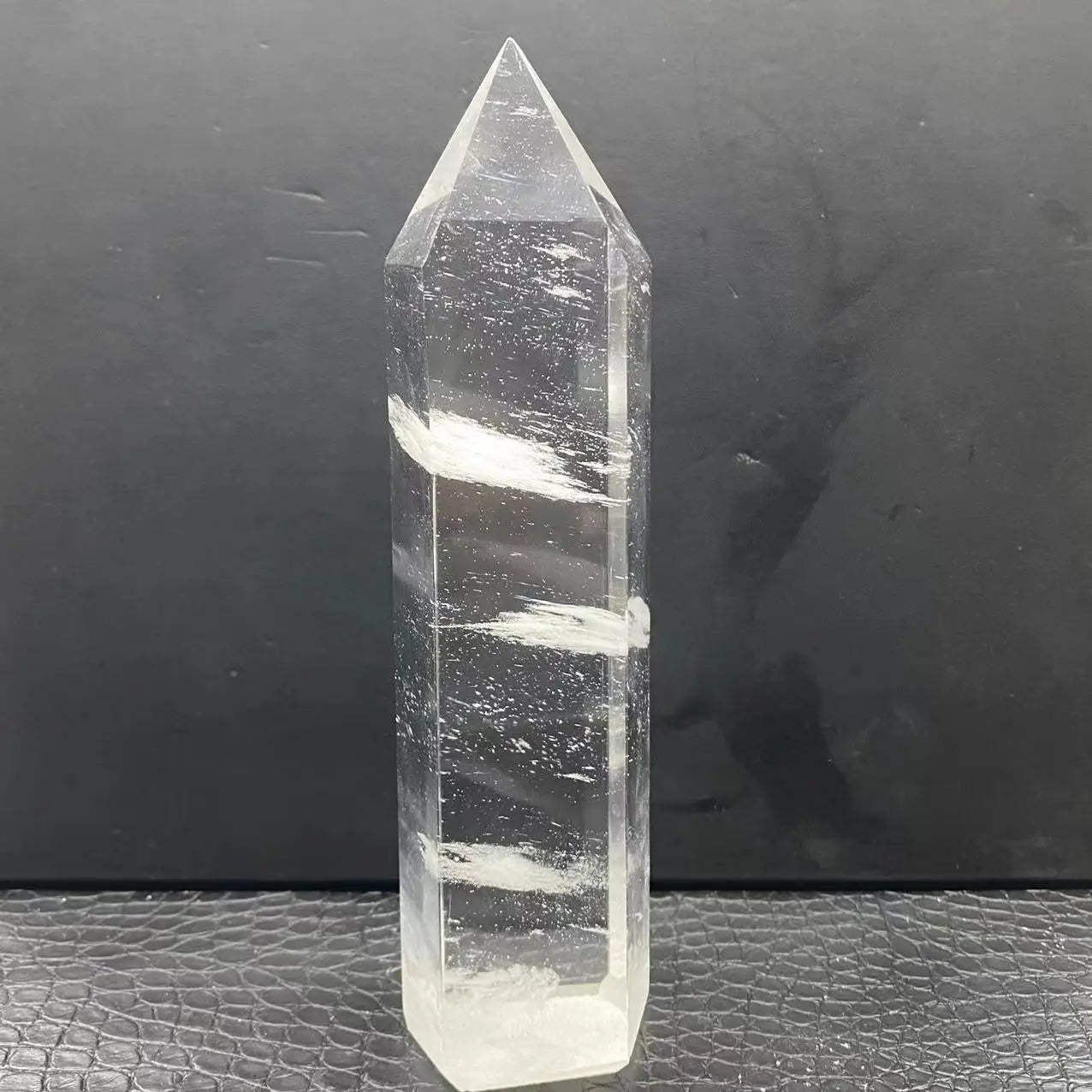 Large Clear Quartz Obelisk – Healing Crystal Wand & Feng Shui Decoration