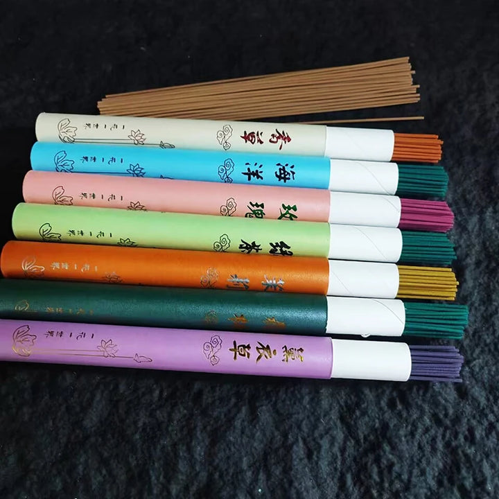 40 Sticks Natural Sandalwood Incense – Aromatherapy & Home Fragrance Pot