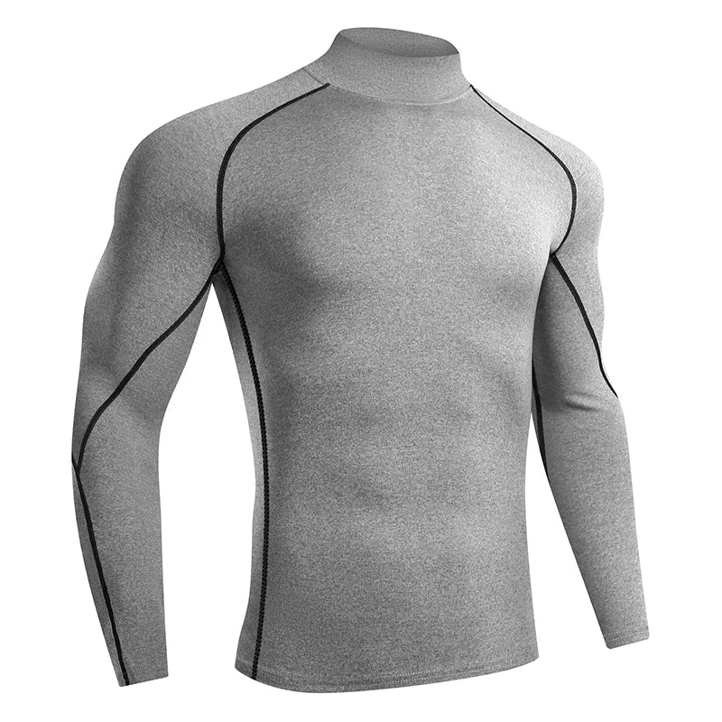 Men’s Quick-Dry Compression Long Sleeve Sports Shirt – Gym & Running