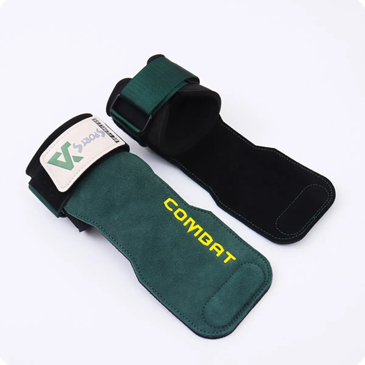 Professional Cowhide Gym Gloves & Lifting Pads – 1 Pair