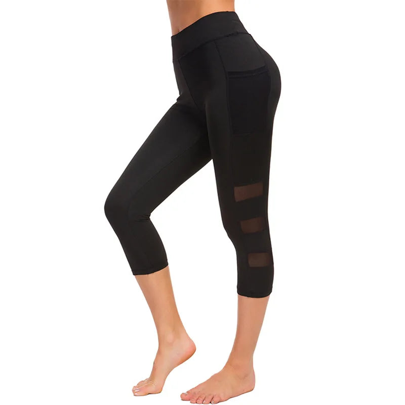 High-Waist Seamless Dotted Yoga Tights – Women’s Workout Pants