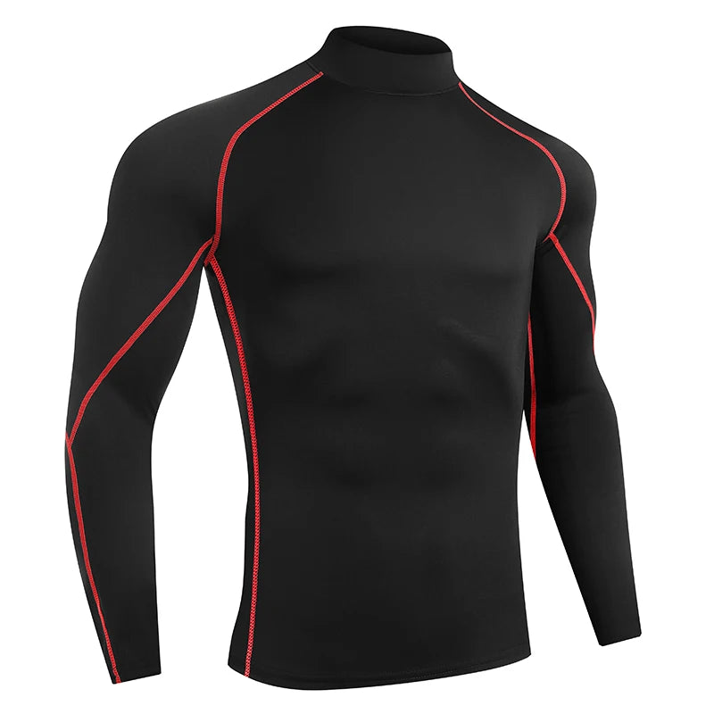 Men’s Quick-Dry Compression Long Sleeve Sports Shirt – Gym & Running