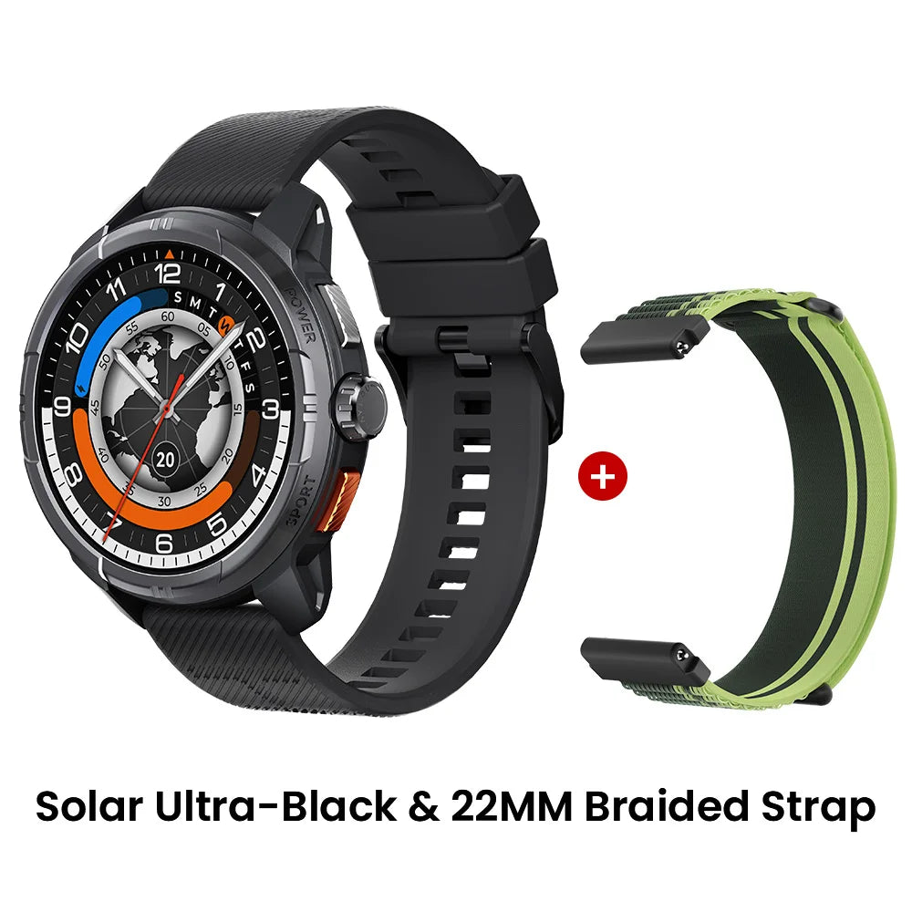 HAYLOU Solar Ultra GPS Smart Watch – 1.6" AMOLED, Bluetooth Calls, 5ATM