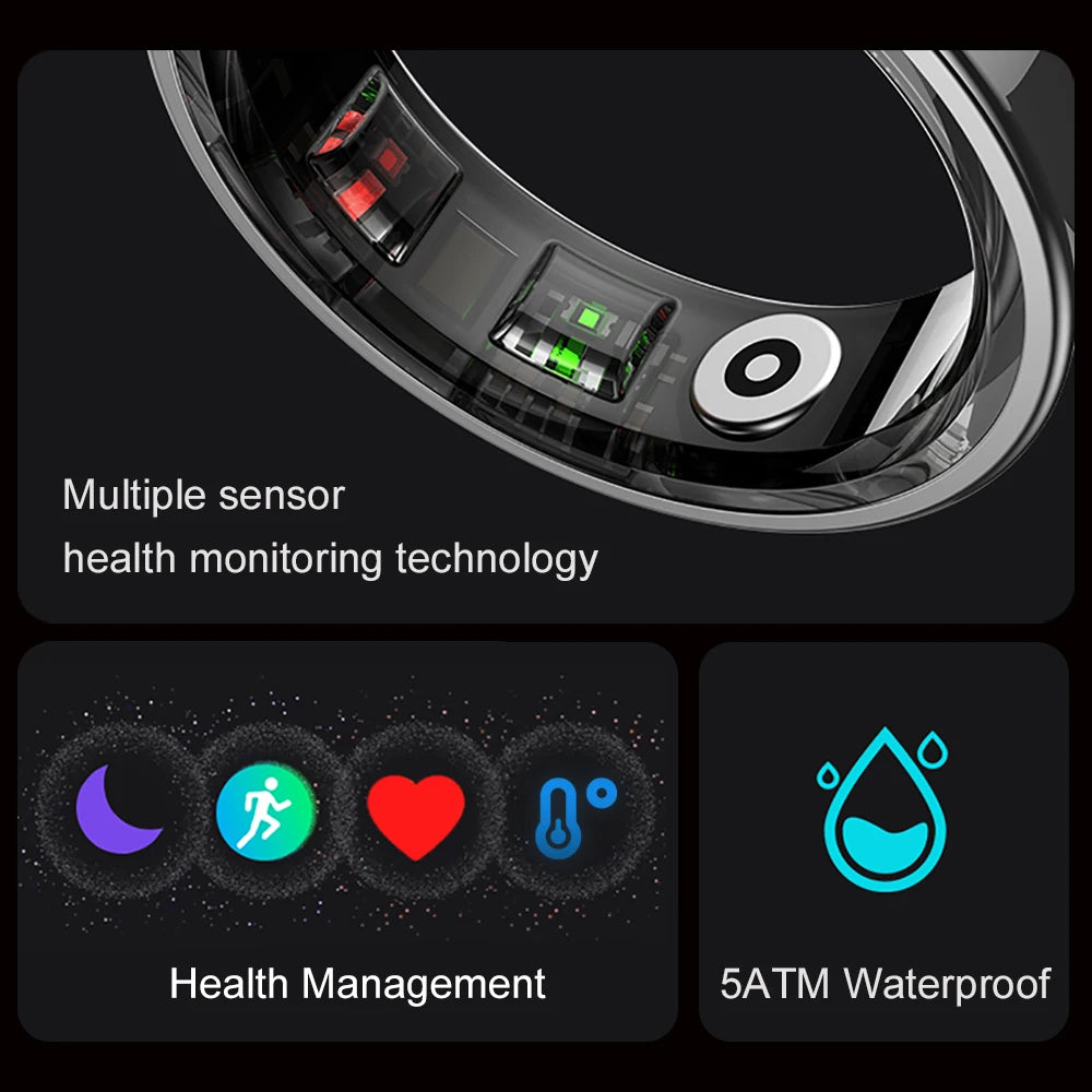 COLMI R09 Smart Ring – Health & Sleep Monitor with Charging Case