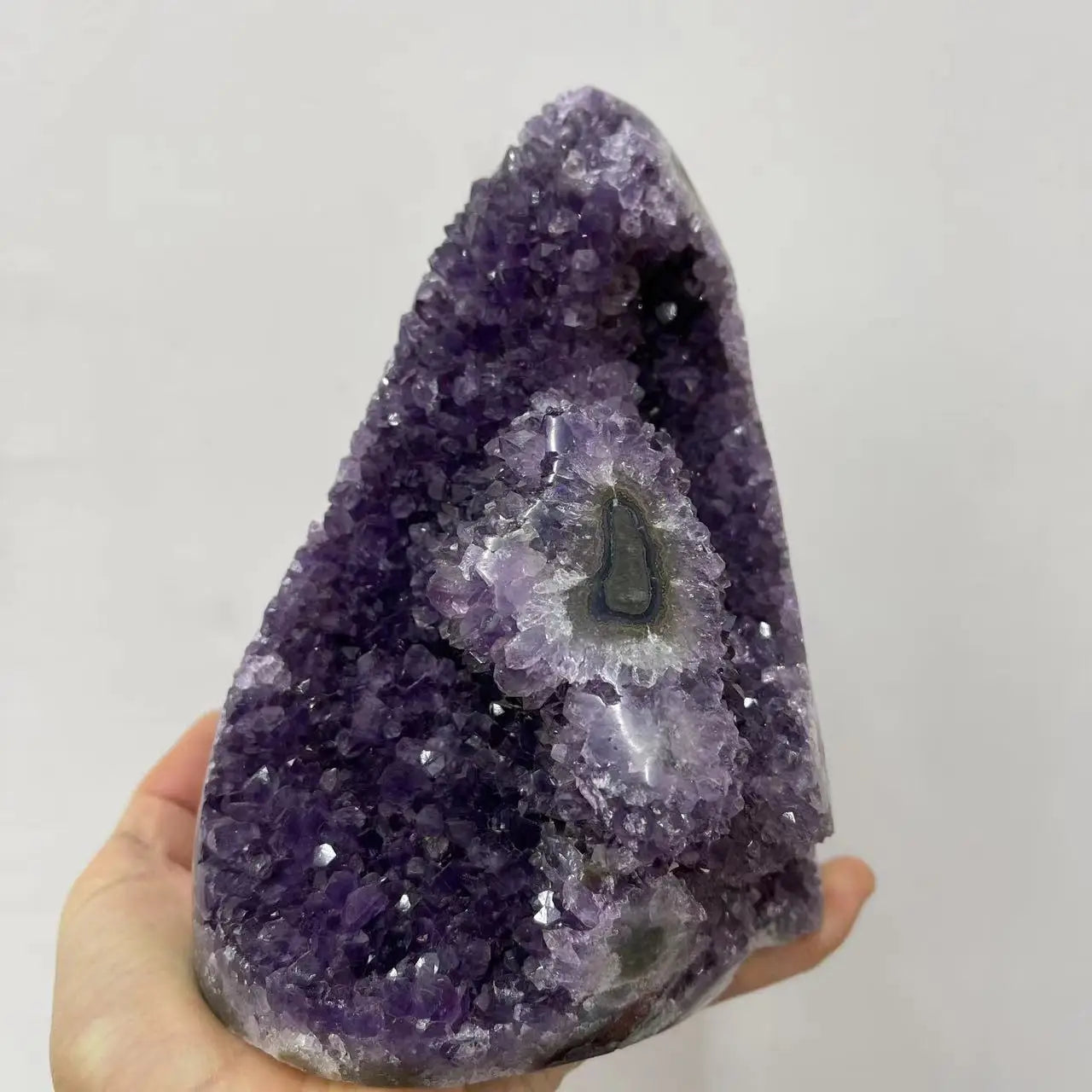 Natural Amethyst Crystal Cluster – Raw Quartz Healing Stone for Home Decor & Feng Shui