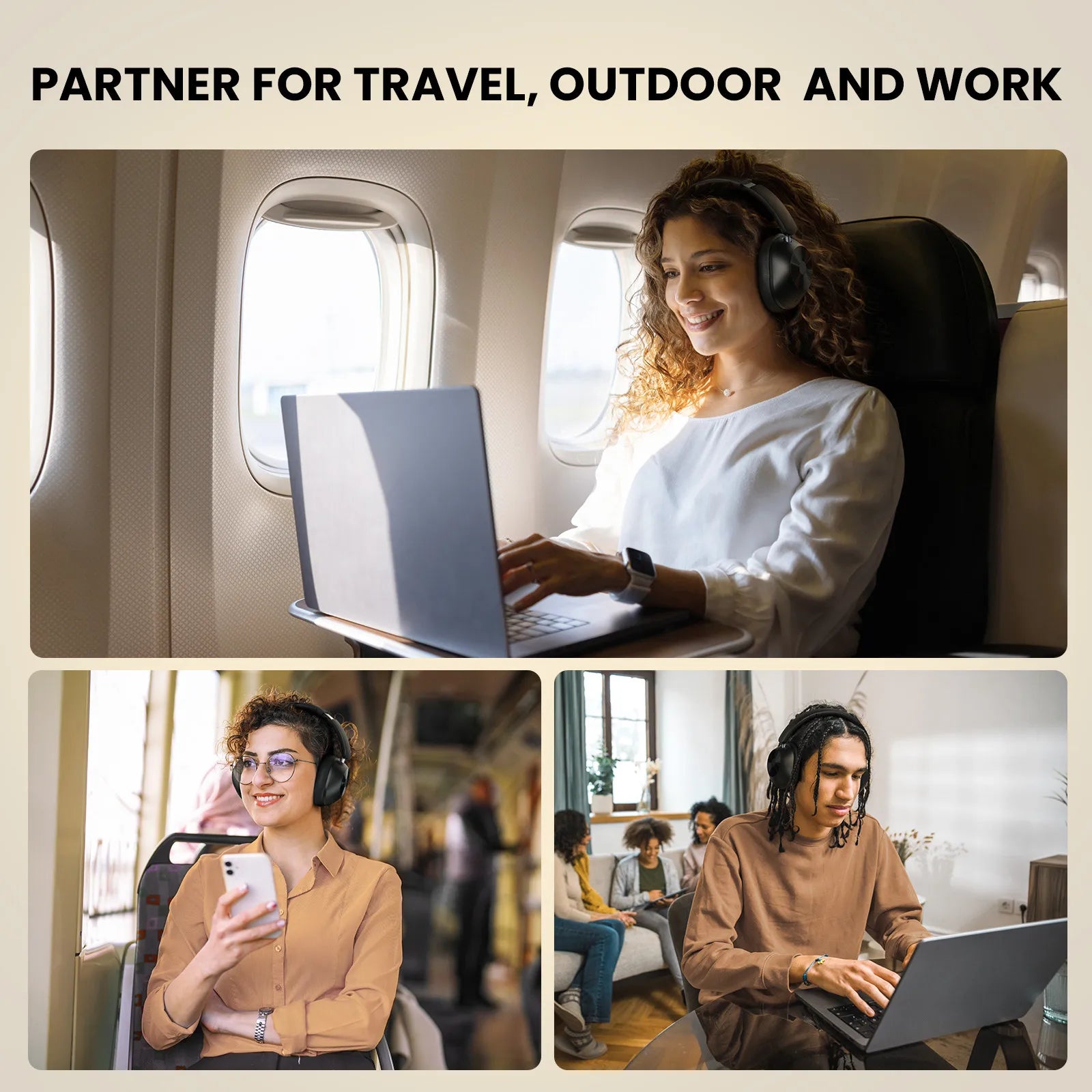 Oneodio A5 Bluetooth 5.4 Headphones – ANC Over-Ear Wireless Hi-Res