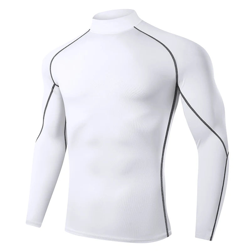 Men’s Quick-Dry Compression Long Sleeve Sports Shirt – Gym & Running