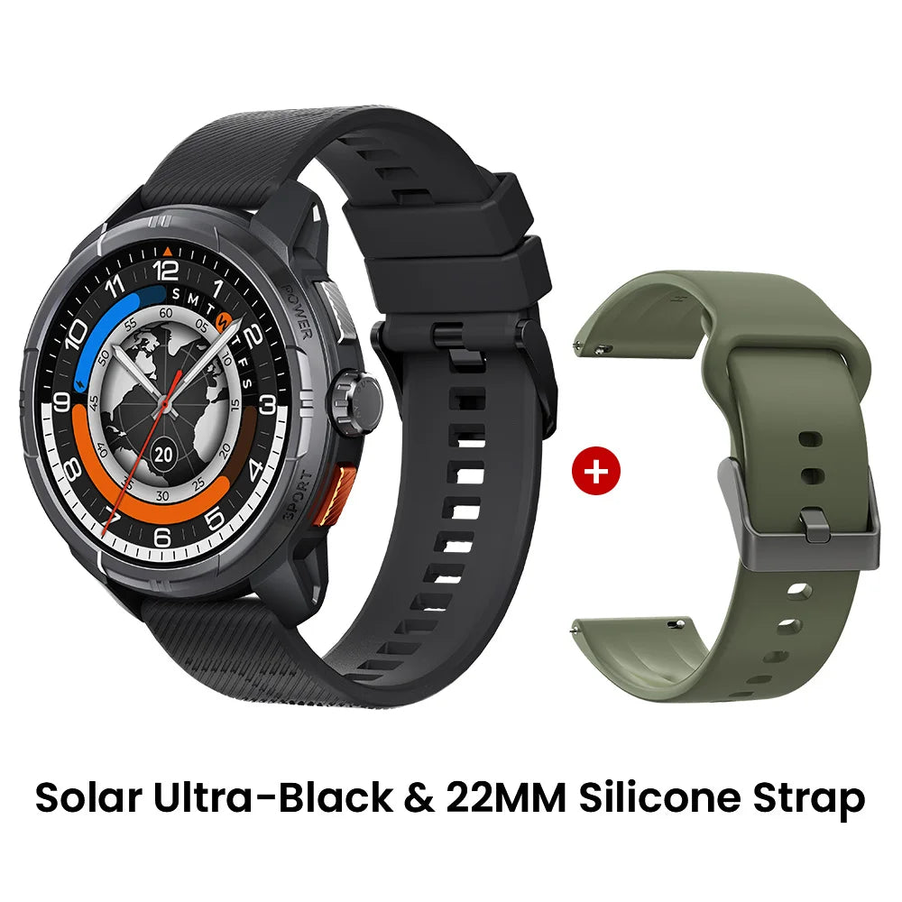 HAYLOU Solar Ultra GPS Smart Watch – 1.6" AMOLED, Bluetooth Calls, 5ATM