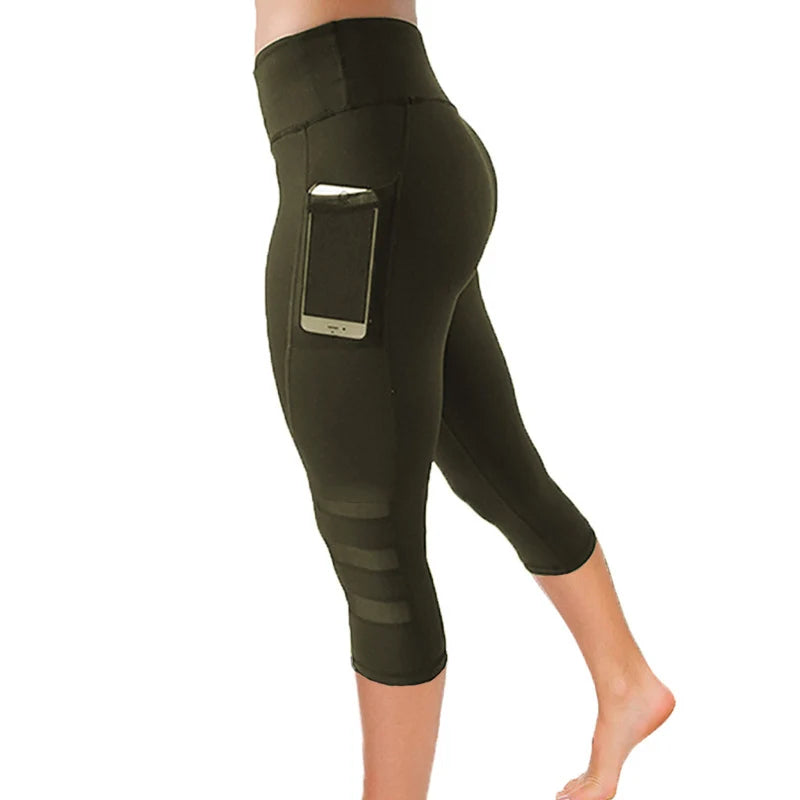 High-Waist Seamless Dotted Yoga Tights – Women’s Workout Pants