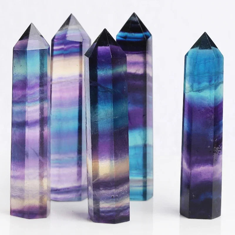 Natural Crystal Point Wand – Rose Quartz & Amethyst Healing Stones for Witchcraft, Decoration & Meditation