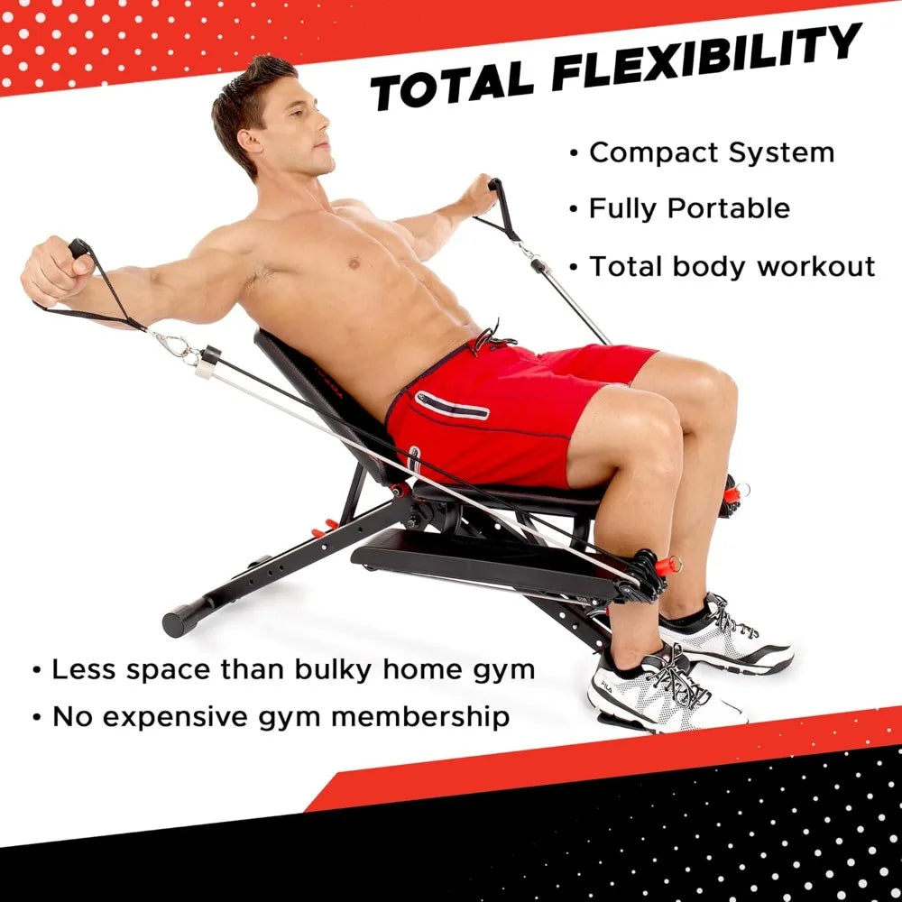 Compact Home Gym Fitness Equipment – Versatile Workout System