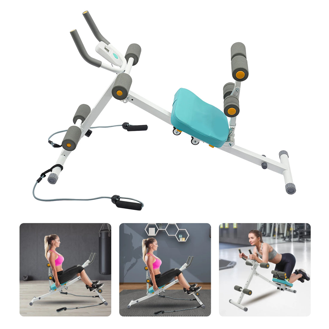 Abs Workout Equipment for Home Gym, Whole Body Workout Waist Trainer for Women&Men, Core Abs Exercise Machine