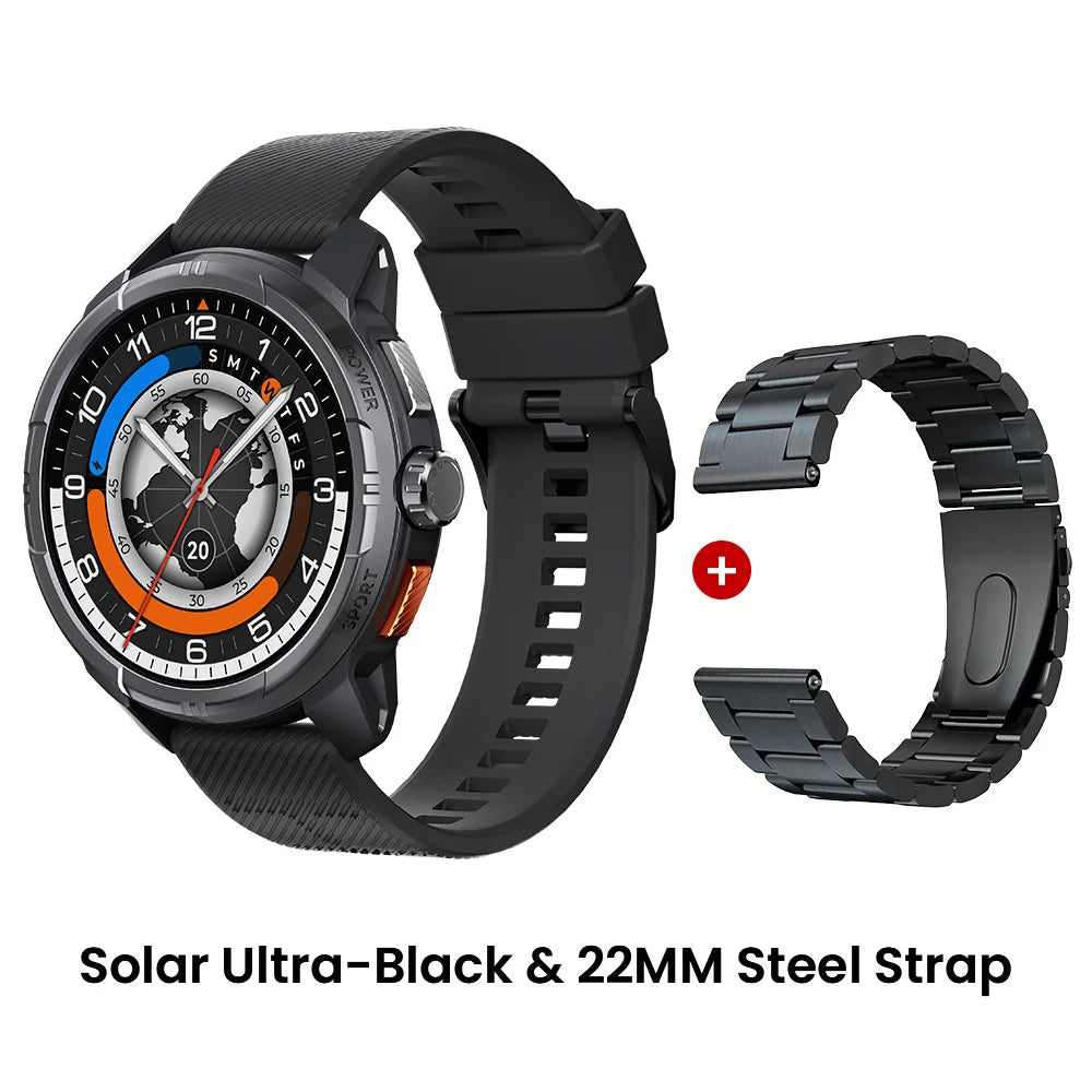 HAYLOU Solar Ultra GPS Smart Watch – 1.6" AMOLED, Bluetooth Calls, 5ATM