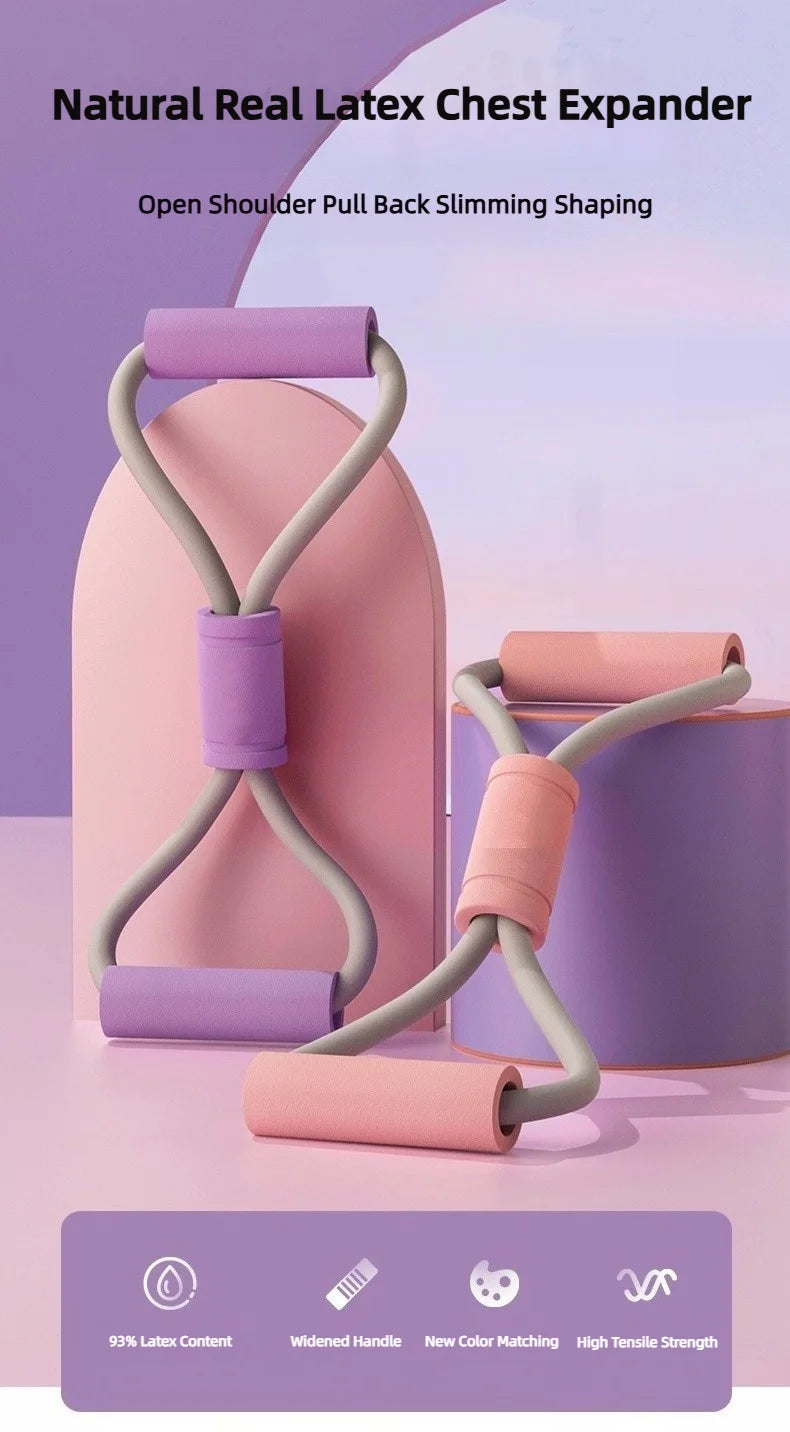 8-Tube Tensioner Yoga Band – Multi-Function Exercise Resistance Band