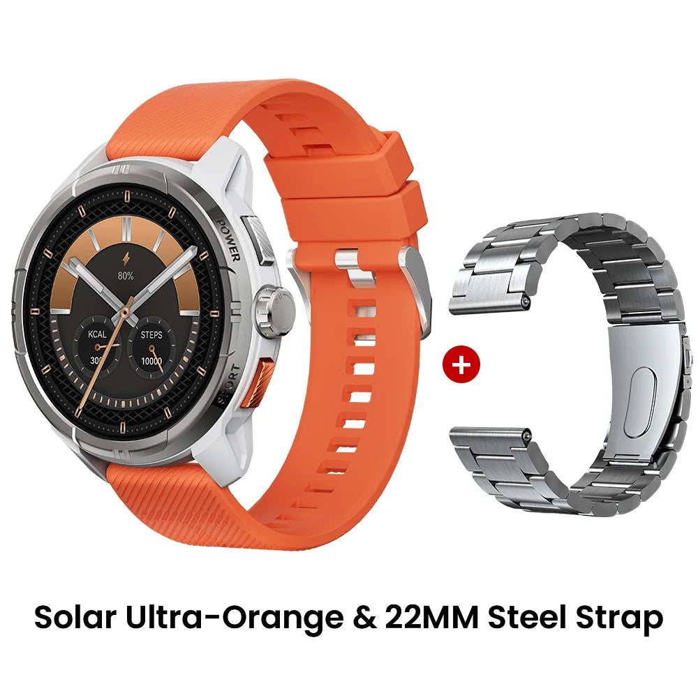 HAYLOU Solar Ultra GPS Smart Watch – 1.6" AMOLED, Bluetooth Calls, 5ATM