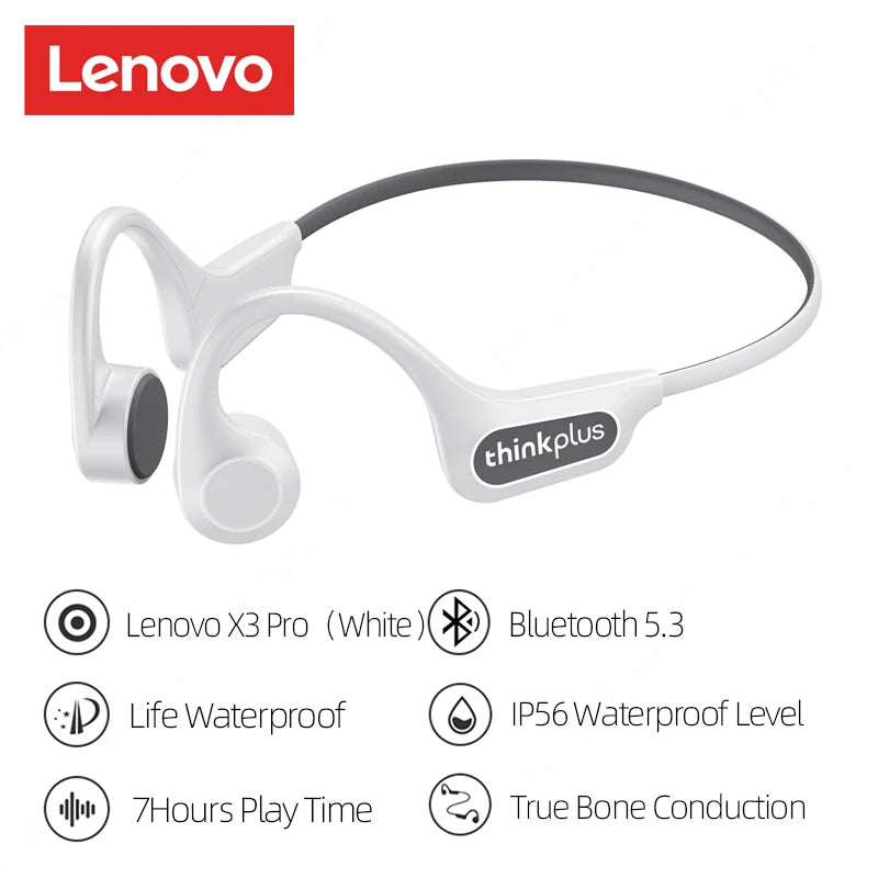 Lenovo X3 Pro Bone Conduction Earphones – Bluetooth HiFi, Waterproof