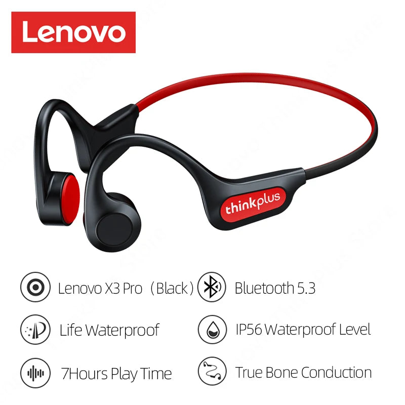 Lenovo X3 Pro Bone Conduction Earphones – Bluetooth HiFi, Waterproof