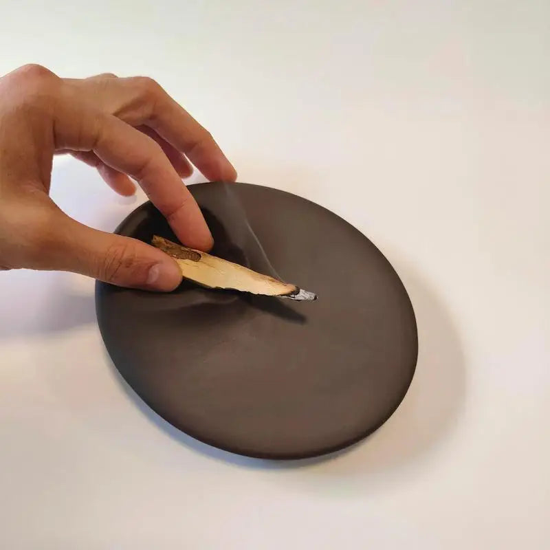 Smudge Bowl Ceramic Incense Tray Creative Design Incense Stick Base Relaxation Meditation Tray for Burning Wooden Fragrances