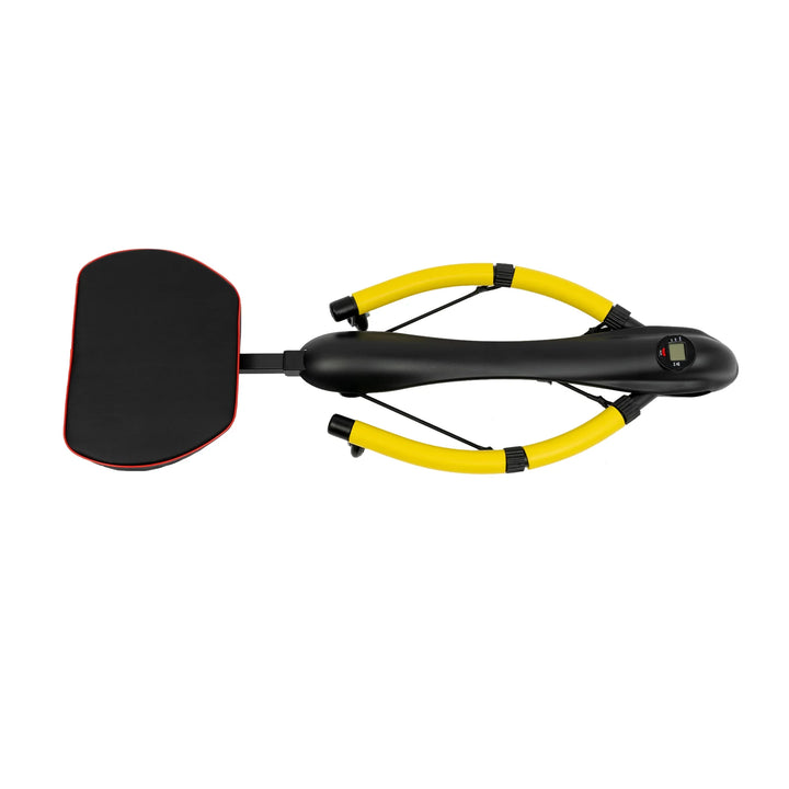 Durable Step Machine with Adjustable Tension and Length, Real-Time Fitness Data Feedback, Strengthen Abs and Arms, Compact and