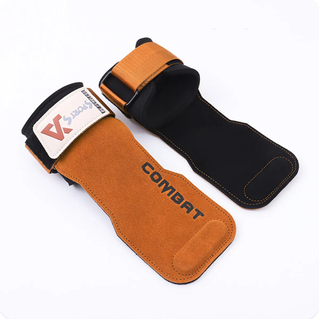 Professional Cowhide Gym Gloves & Lifting Pads – 1 Pair